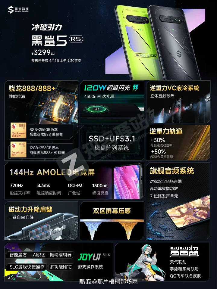 黑鲨游戏手机5系列发布：2799元起-4