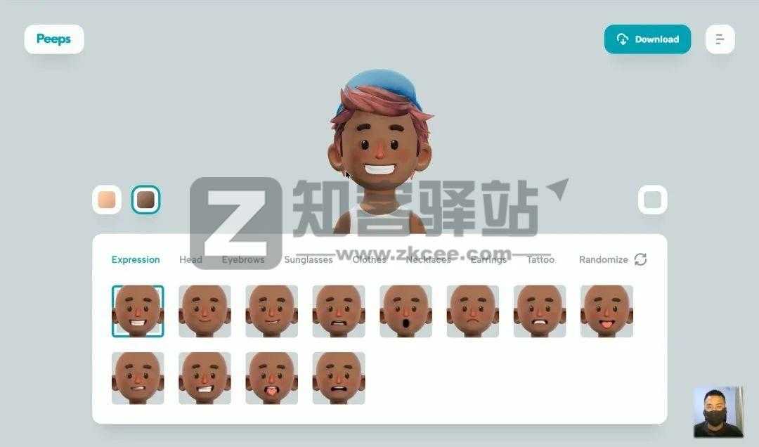 Peeps(免费制作3D头像)-2 Peeps(免费制作3D头像)-2