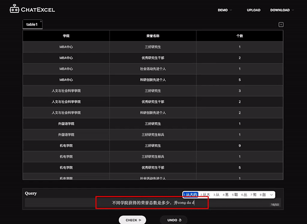 ChatExcel一个ChatGPT版Excel,动动嘴巴就完成了工作!-6 ChatExcel一个ChatGPT版Excel,动动嘴巴就完成了工作!-6