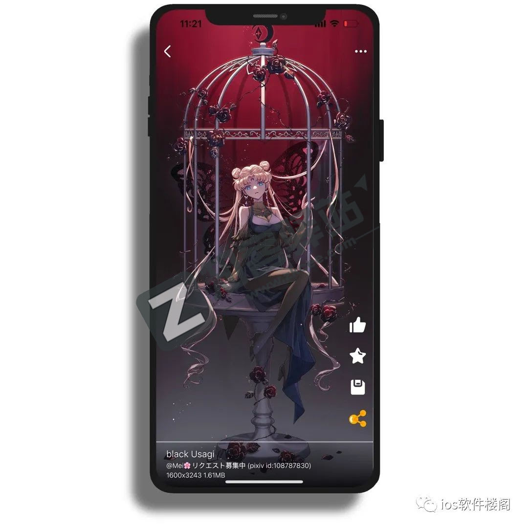 每日漫图app，ios端壁纸软件，超多好看的动漫小姐姐