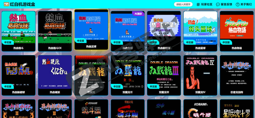 红白机FC游戏在线畅玩,童年游戏集合地!