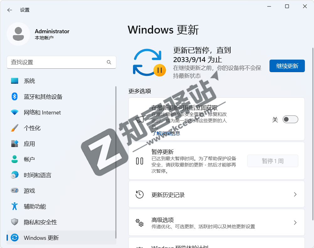 一个设置将Win10/Win11暂停更新时间延长至半年