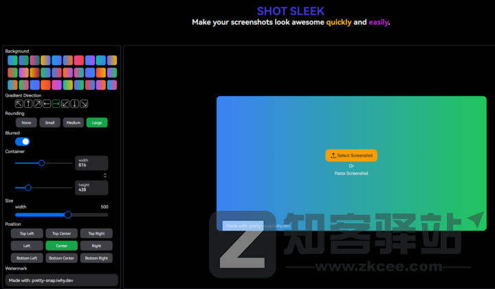 SHOT SLEEK截图美化-1