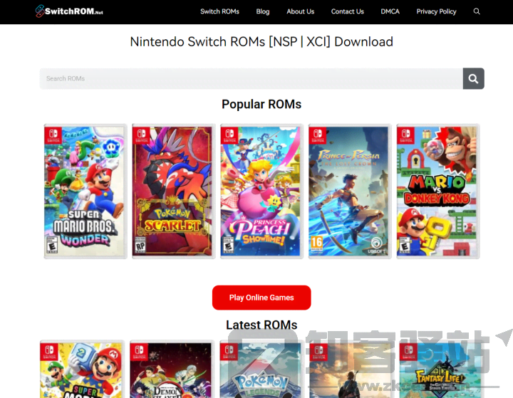 Nintendo Switch游戏ROM下载网站