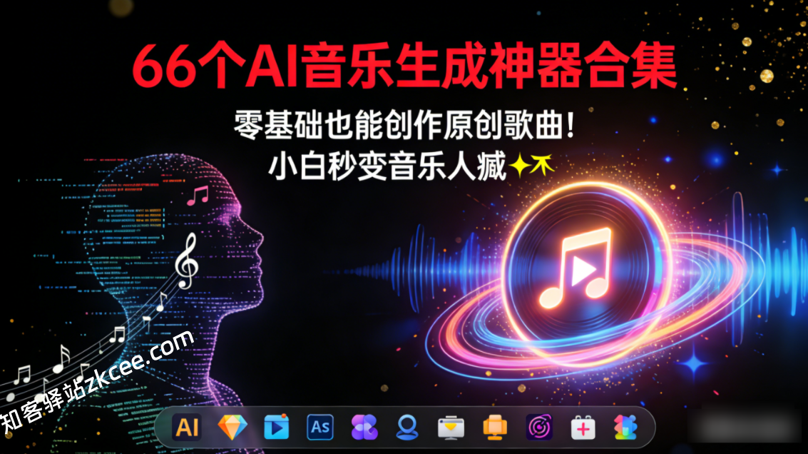 【66个AI音乐生成神器合集】零基础也能创作原创歌曲！小白秒变音乐人🎵✨