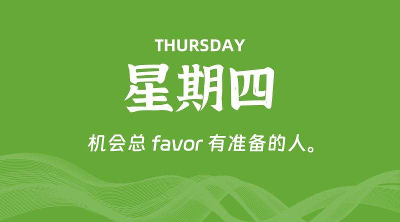 08月29日,星期四, 每天60秒读懂全世界!