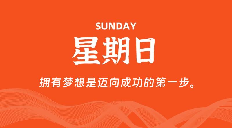 08月10日,星期日, 每天60秒读懂全世界!