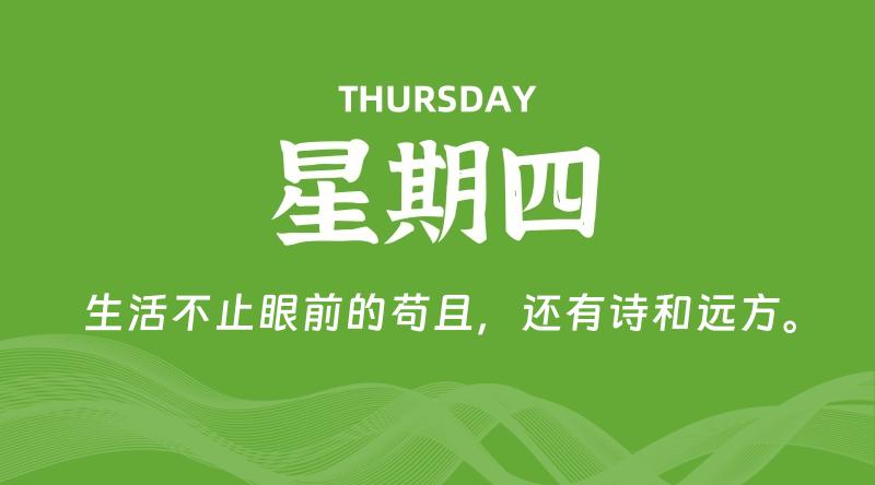 04月30日，星期四, 每天60秒读懂全世界！