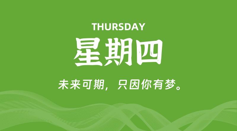 07月23日，星期四, 每天60秒读懂全世界！