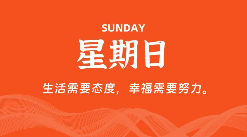 08月02日，星期日, 每天60秒读懂全世界！