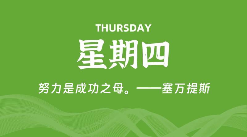 08月06日，星期四, 每天60秒读懂全世界！