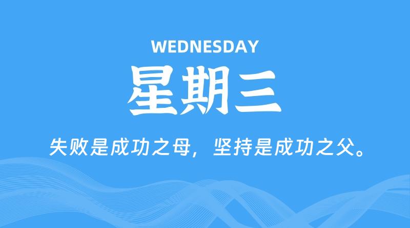 08月26日，星期三, 每天60秒读懂全世界！